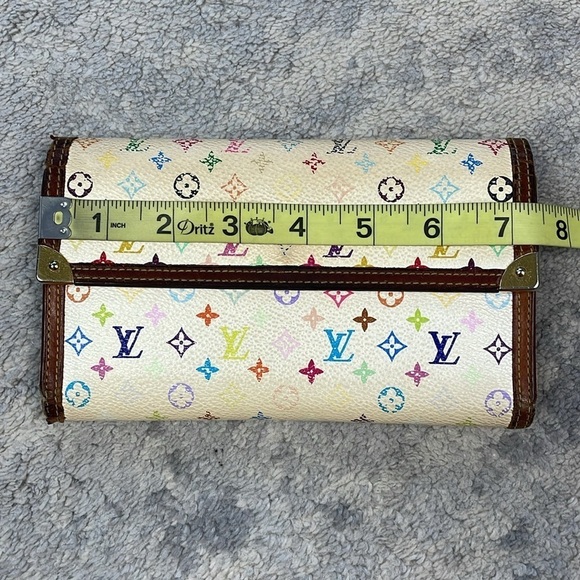 Louis Vuitton Takashi Murakami Multicolor Monogram Long Snap Continental Wallet - Picture 15 of 16